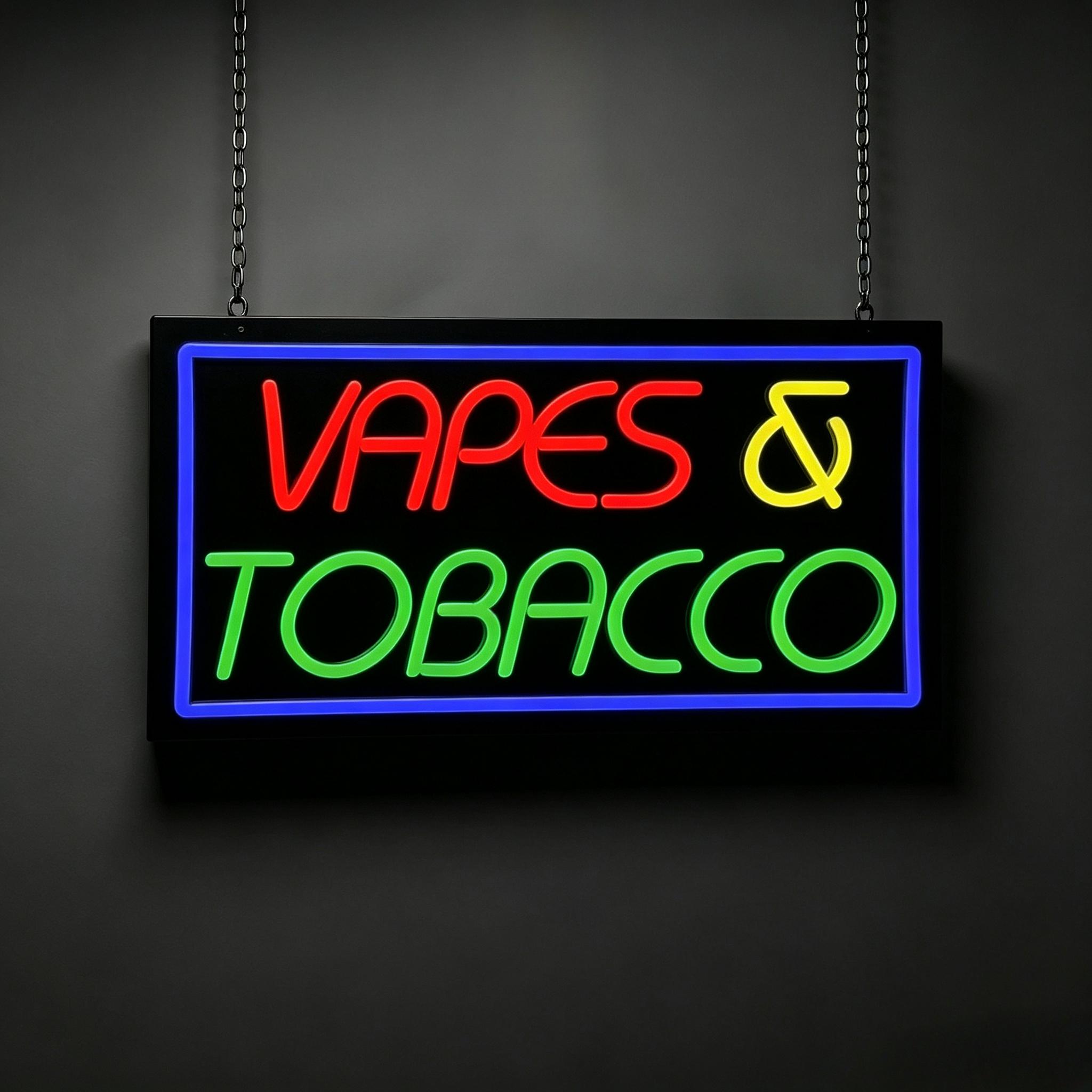Vaping Store - Tobacco and Vape Neon Sign USB