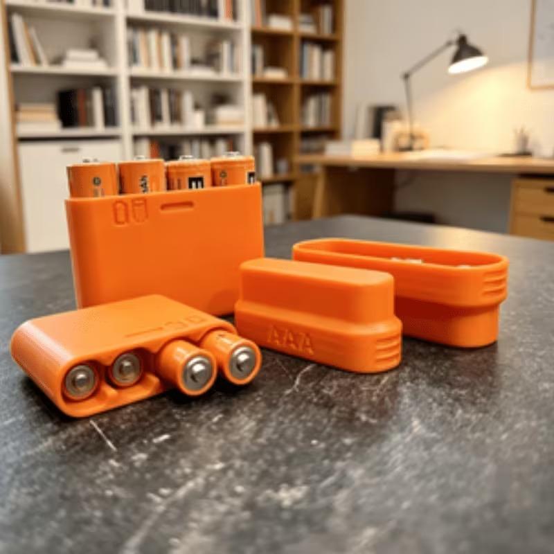 4 Slots AA Battery Storage Box - Battery Case Storage ulasan dan harga