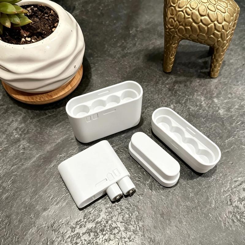 4 Slots AA Battery Storage Box - Battery Case Storage ulasan dan harga