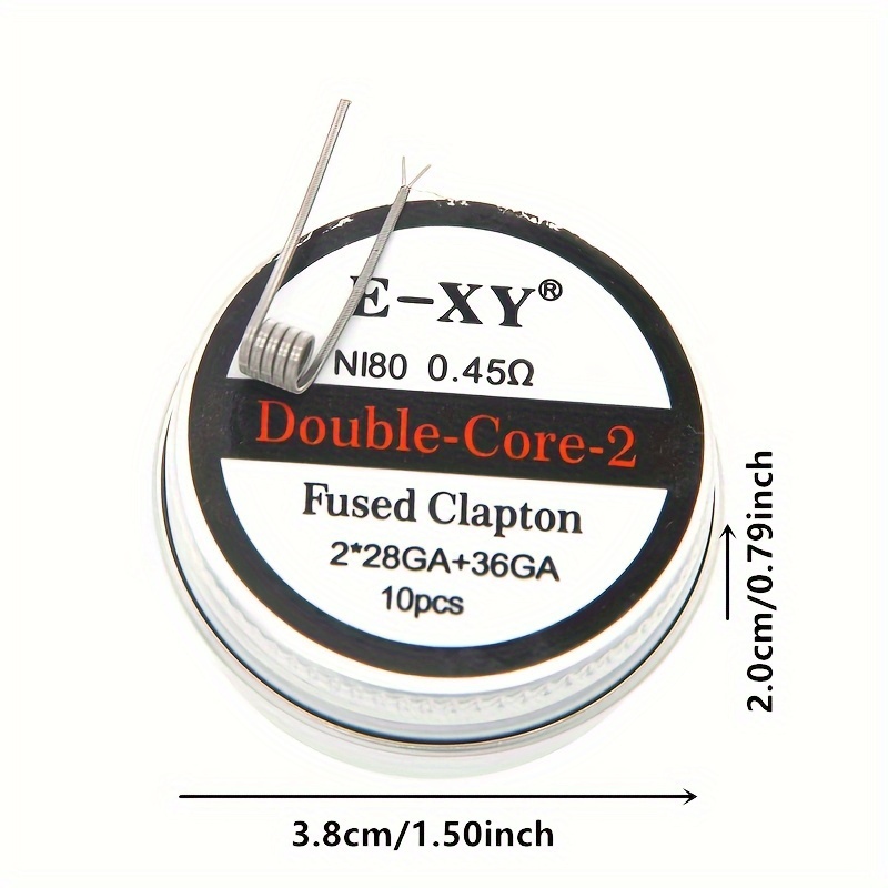 10pcs/box, Nichrome Fused Clap - Coil Building Kit ulasan dan harga