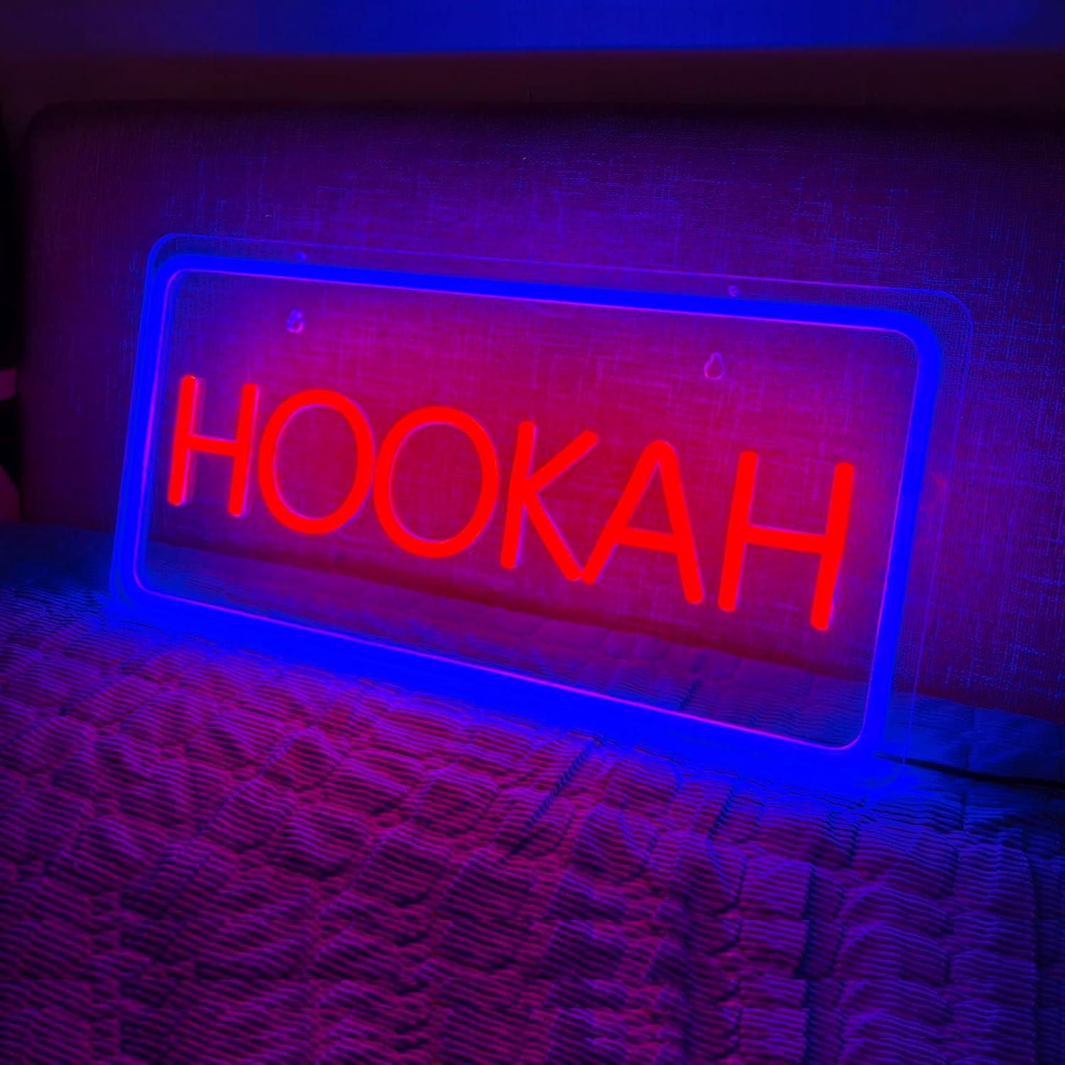 HOOKAH Neon Sign USB Dimmable  - Vaping Store ulasan dan harga