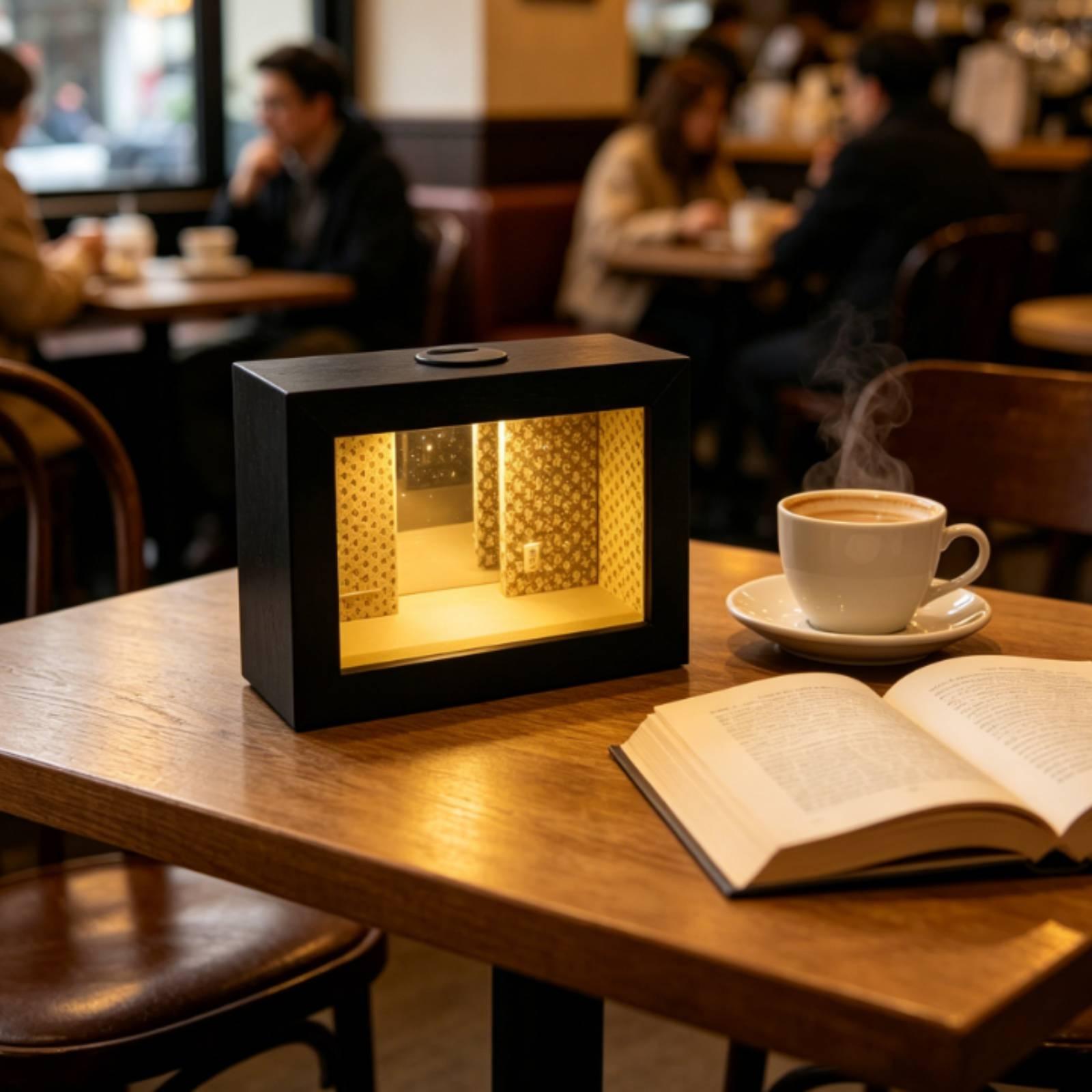 Wooden Shadow Box Endless Mirr - Battery Case Storage ulasan dan harga