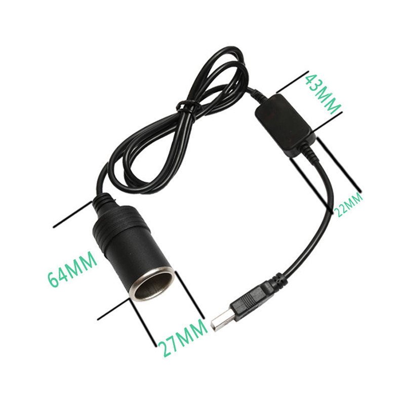1PC 5V 2A USB To 12V Cigarette - Accessories Experts Vape ulasan dan harga