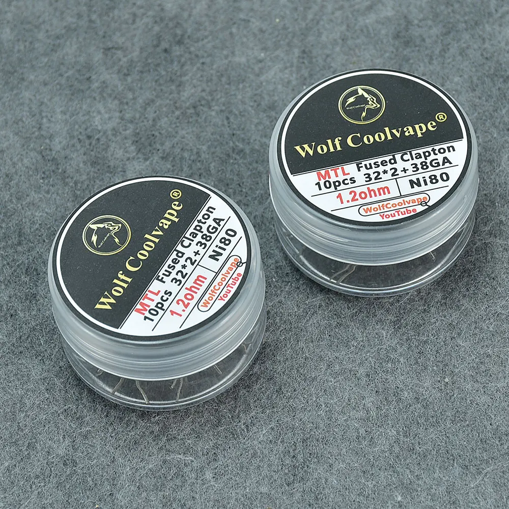 Wolfcoolvape NI80 Pre-Built He - Clapton Wire Pre Built ulasan dan harga